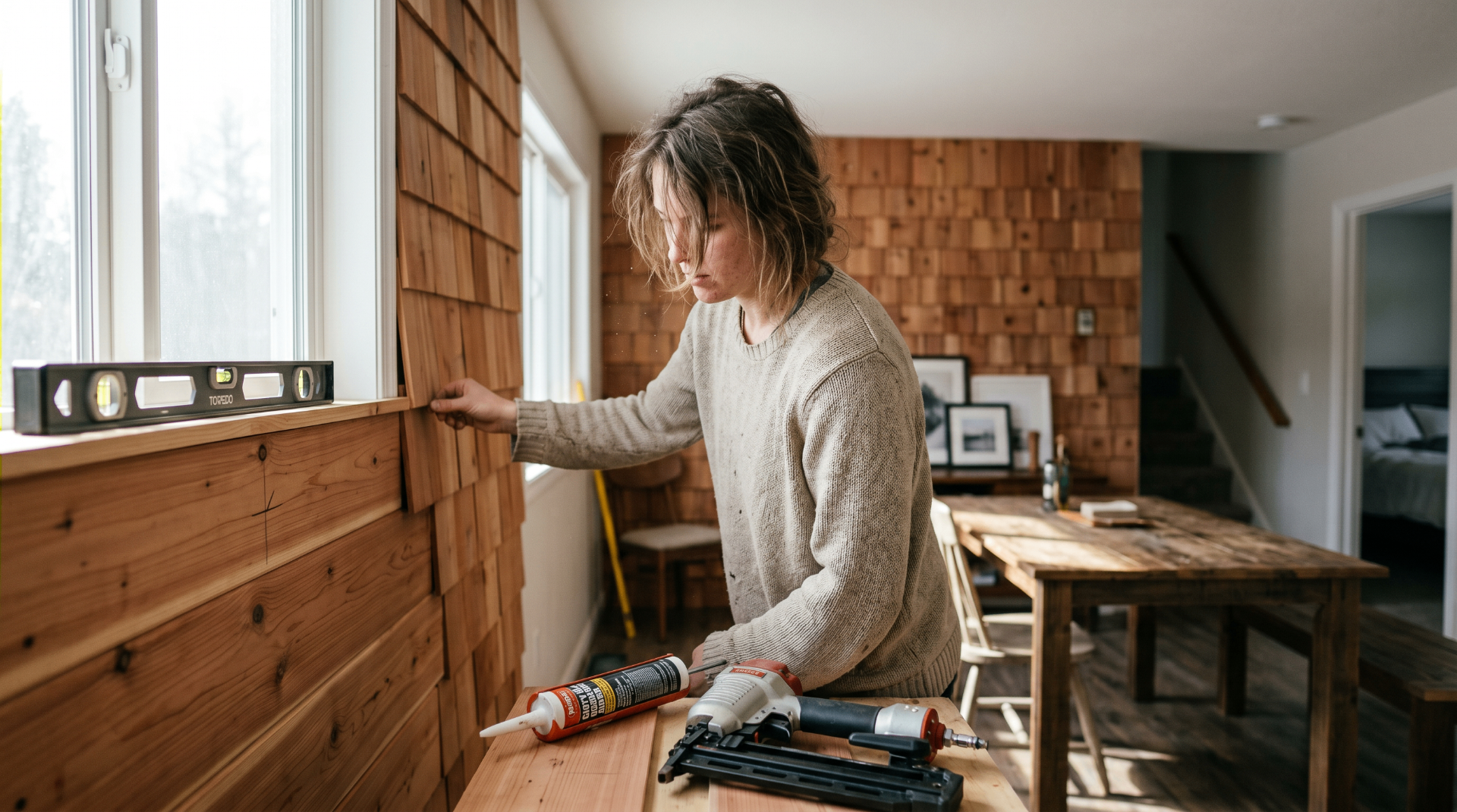 DIY Rustic Accent Wall